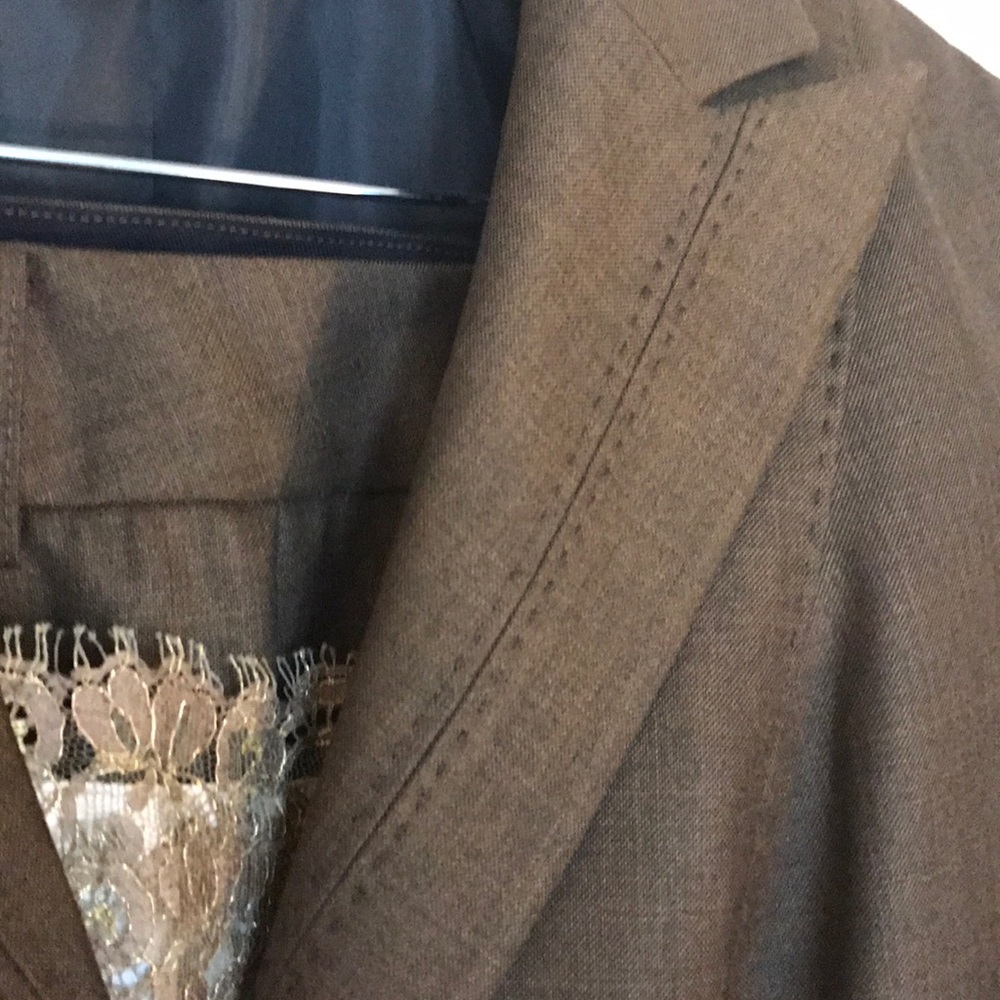 Anne Klein warm brown 3 pc ladies suit NWT
